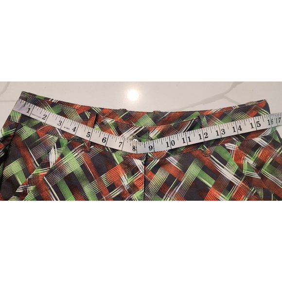 Callaway Women's Opti-Dri Plaid Golf Shorts Size 6 Multicolor Stretch Bermuda - Picture 7 of 9
